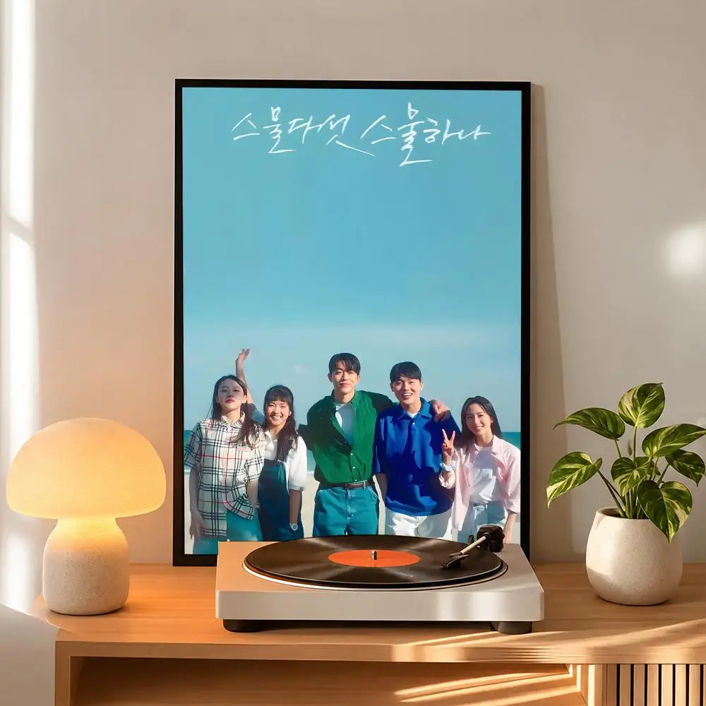 Korean romance drama series art poster for home decor, K-culture merch by HSF Marketplace