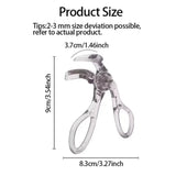 Dual-Type Eyelash Curler with Comb – Wide & Partial Clip Options, Waterproof, Long-Lasting, Natural Curl, Unisex Certified