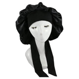 HSF Marketplace satin sleeping cap for women, hair care bonnet nightcap in a smooth satin fabric