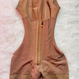 HSF Marketplace high compression open-chest sleeveless jumpsuit body shapewear with waist trainer and hip lifting design