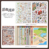 Kawaii 3D street view miniature scene sticker book by HSF Marketplace for DIY sticker therapy crafting