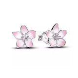 925 silver butterfly square heart-shaped earrings for women