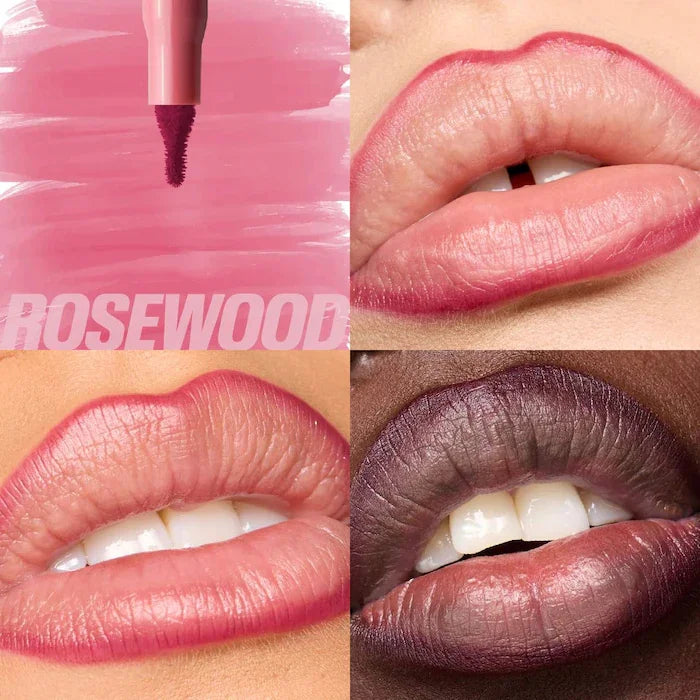 Red waterproof matte lipliner pencil by HSF Marketplace, long-lasting, moisturizing, non-stick lipstick in velvet finish.