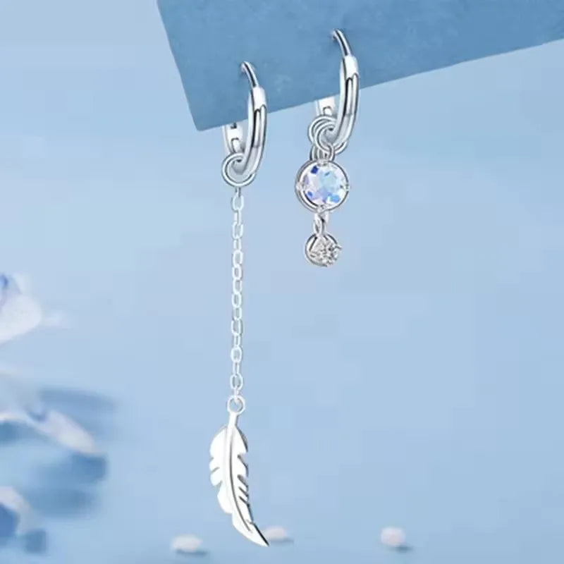 925 sterling silver jade drop earrings for women, elegant dangling jewelry pair
