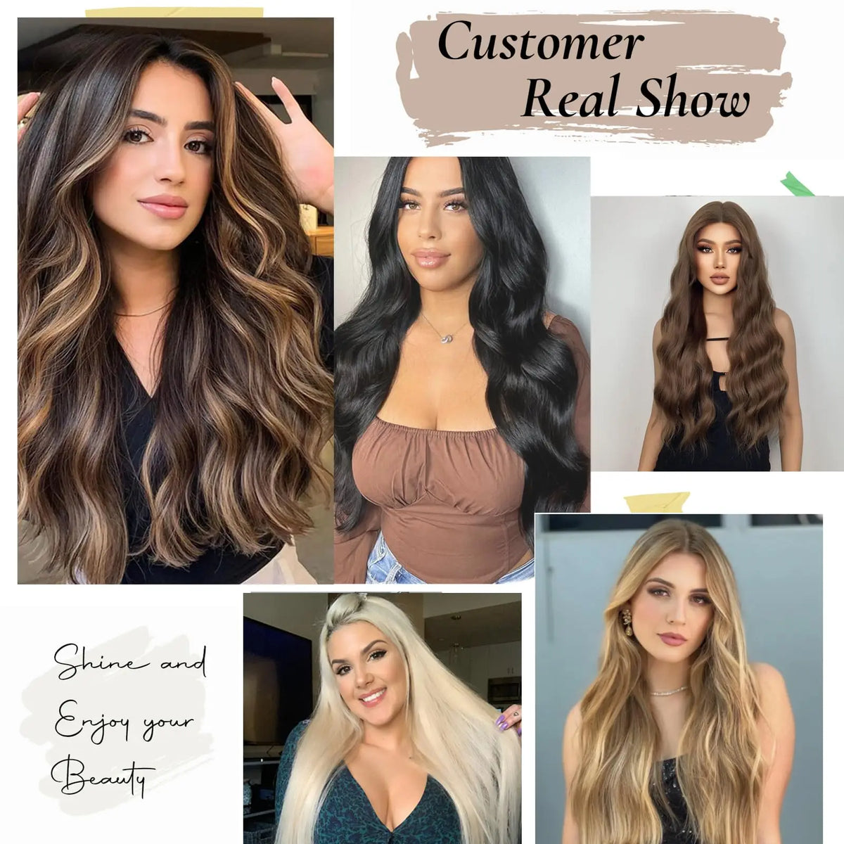 Dark brown invisible wire human hair halo clip-in extensions with adjustable wire and clips