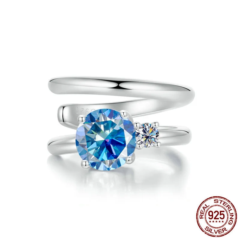 925 sterling silver moissanite earrings for non-pierced ears, HSF Marketplace jewelry in a delicate design