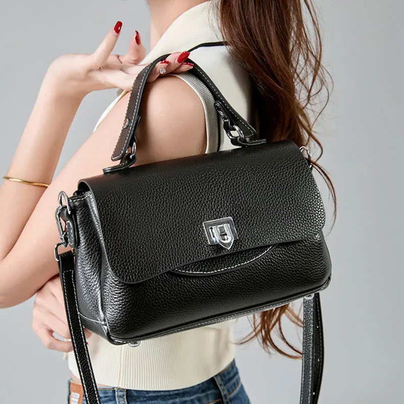 Luxury genuine leather women's crossbody bag in a classic design, HSF Marketplace handbag image