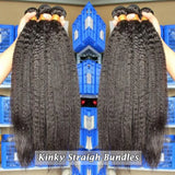Kinky Straight Closure With Human Hair Bundles Yaki Straight Human Hair Bundles And Weaves With Frontal Closure Hair Extensions