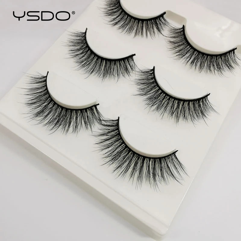 Natural full 3D false eyelashes by HSF Marketplace for cat eye looks