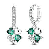 Hypoallergenic CZ zircon hoop earrings in 925 sterling silver by HSF Marketplace