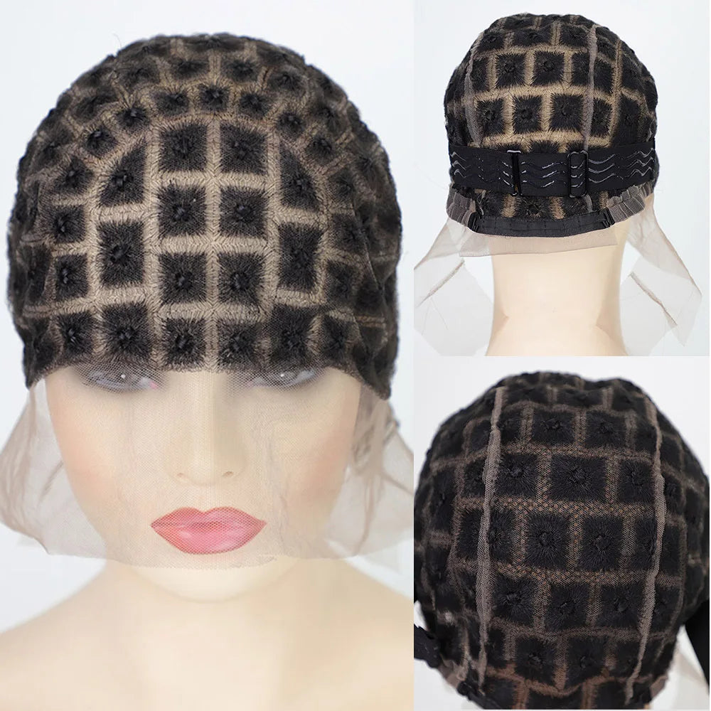 Knotless Full Lace Wig Box Braid Making Sew In Crochet Braids Cap Wig For Black Women Crochet Hair Extension with Baby Hair Wig