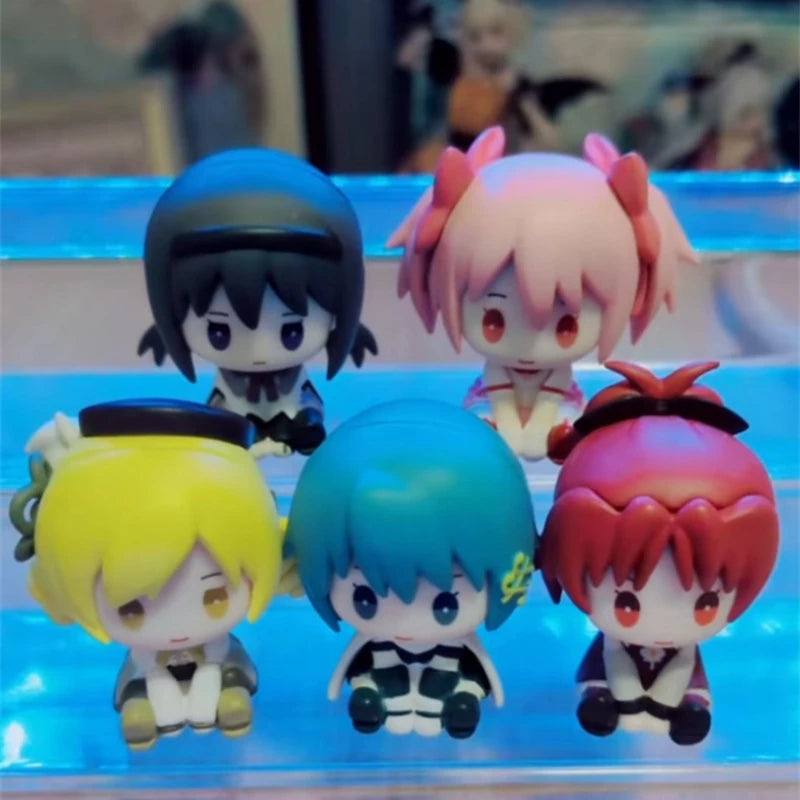 Puella Magi Madoka Magica Clockwork sitting posture anime figure, genuine Bushiroad collectible model toy