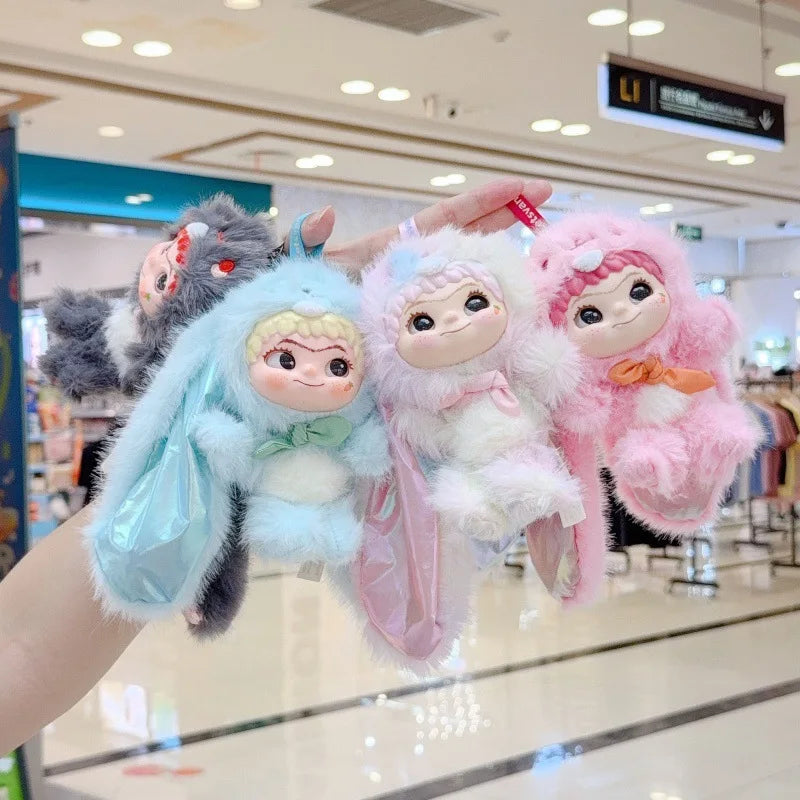 Wakuku plush rabbit pendant from the Second Generation New Doll Party collectible blind box series