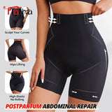 Flarixa ultra-thin ice silk high-waist shapewear safety shorts in beige for women