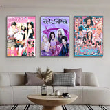 A-Aespa Whiplash aesthetic poster on HD canvas wall art, featuring K-culture design by HSF Marketplace