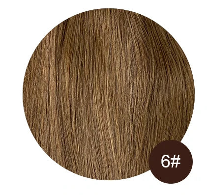 HSF Marketplace 7-piece clip-in human hair extensions, natural straight Remy hair weft, 12–26 inches