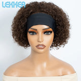 Short curly pixie bob human hair wig, full machine-made glueless Brazilian Remy hair, by HSF Marketplace