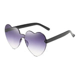 Pink love heart-shaped sunglasses for women with large frame, vintage style, UV400 protection, outdoor fashion eyewear from HSF Marketplace.
