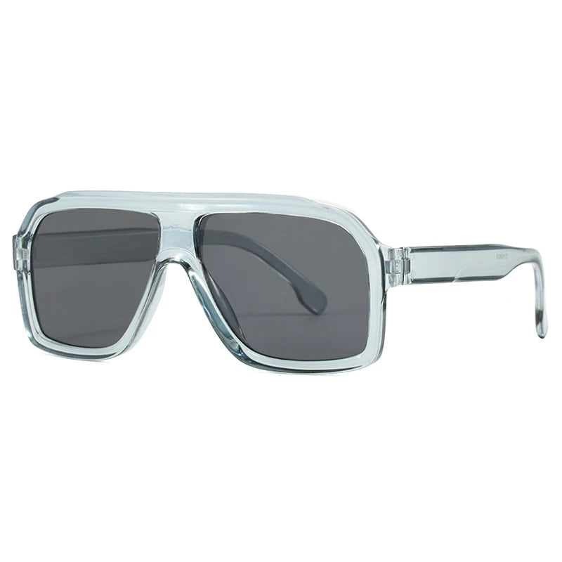 Vintage square sunglasses for women and men by HSF Marketplace, featuring rectangular black eyewear with classic style
