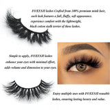 Dropshipping 3D Mink Eye Lashes Fluffy Volume Eyelash Extension Natural Wispy Full Strip Mink False Eyelashes Bulk Lash Makeup