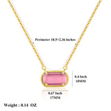 Women's vintage birthstone necklace with stainless steel pendant by HSF Marketplace