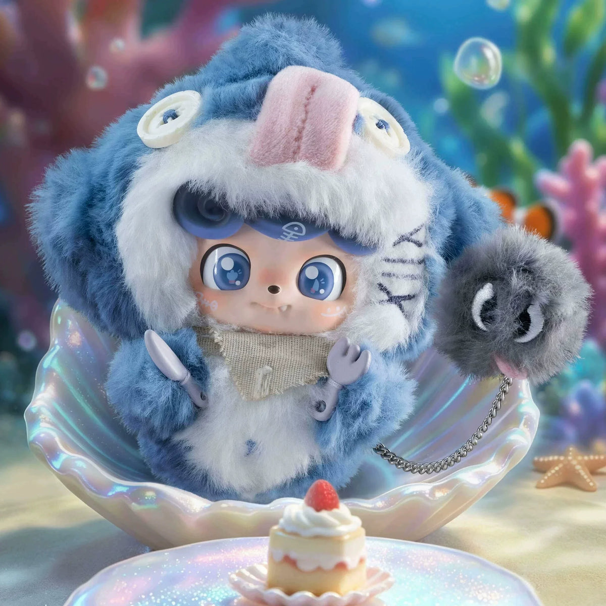 Q Kid Shining Passion Series blind box fluffy doll keychain pendant collectible desktop ornament by HSF Marketplace