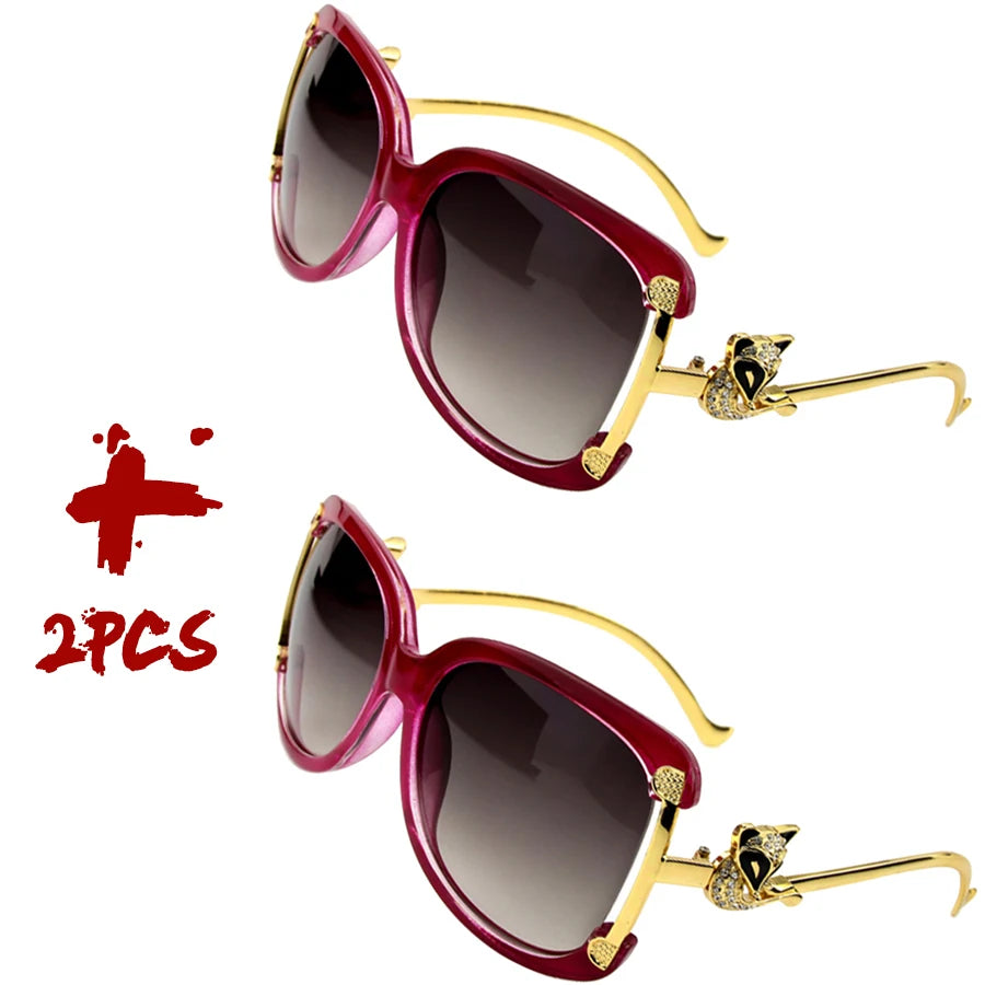 Women's stylish oval frame sunglasses with UV400 protection by HSF Marketplace