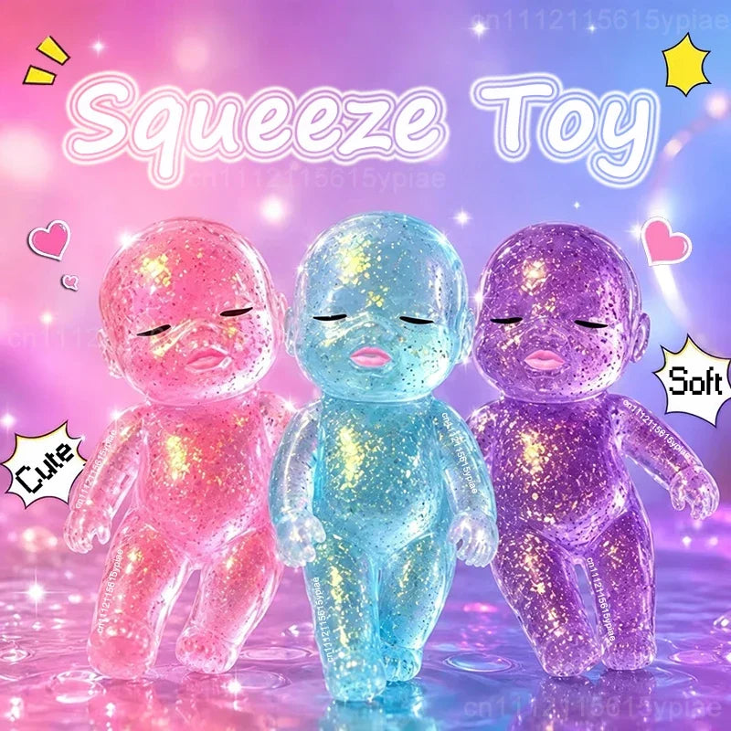 Cute baby shape anti-stress squeeze toy by HSF Marketplace for sensory relaxation