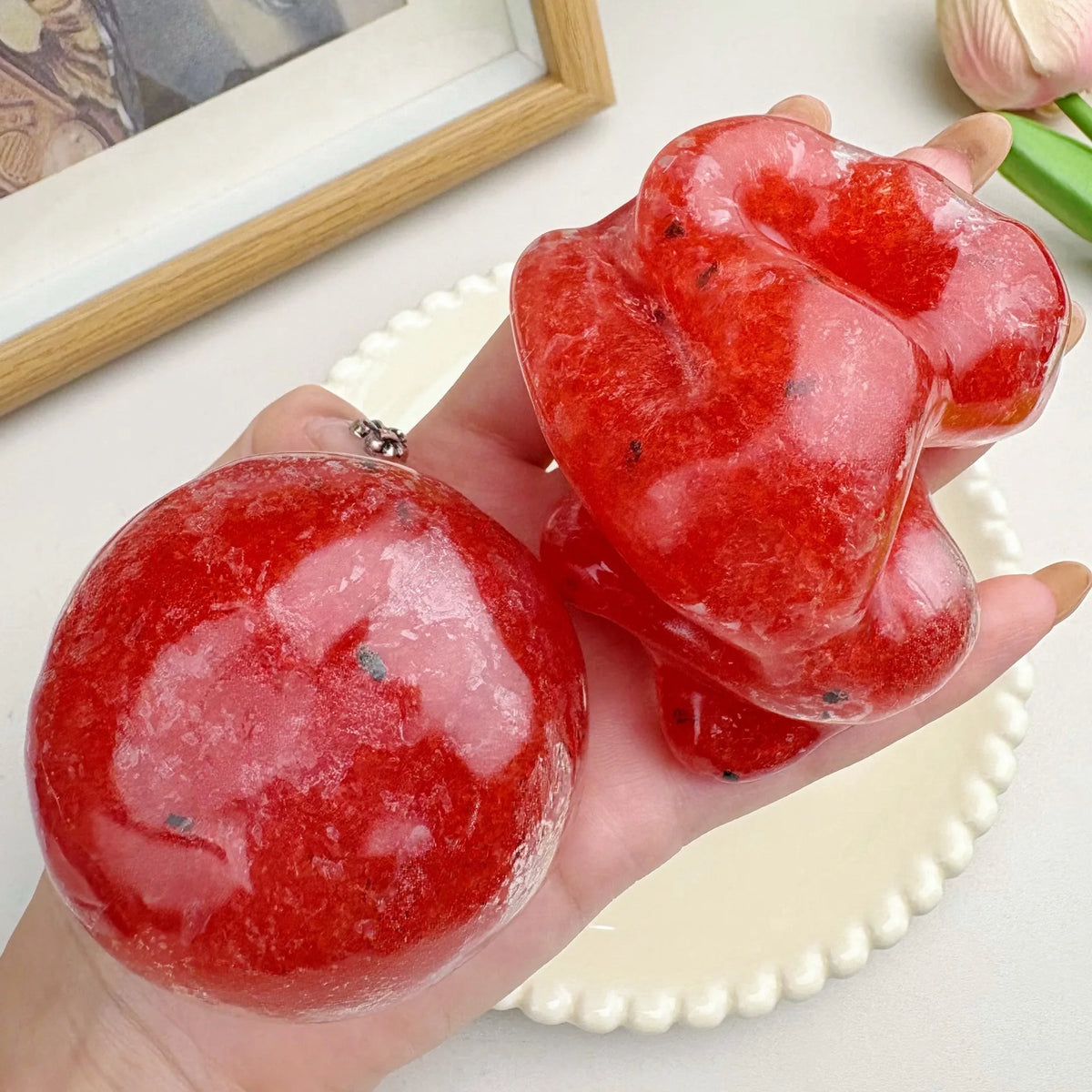 New!  Simulation Kiwi Fruit Slush Squishy Ball 1pcSoft TPR Fake Fruit Squeeze Toy Stress Relief Entertainment Fidget Toy
