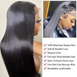 Smilegirl 180 Density Human Hair Brazilian 40 42 Inch Bone Straight Wigs Human Hair 13x4 13x6 HD Lace Frontal Human Hair Wigs