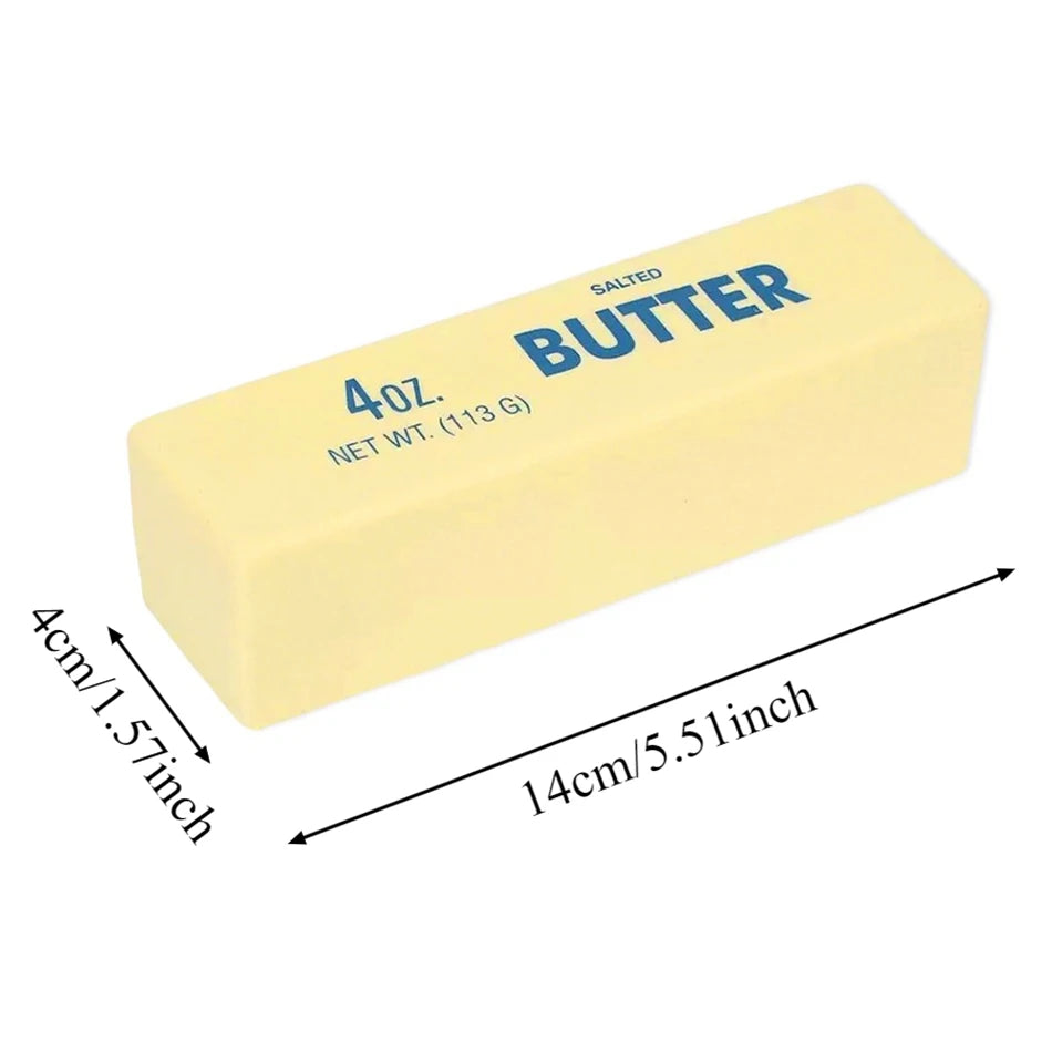 2026 New Soft Butter Squishy Toy, 1-5 PCS Cute Strawberry Butter Bar Stress Relief Toy, Stretchy & Squishy Safe TPR Material