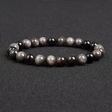Genuine Natural Stone Bracelet Apatite Lapis Lazuli Agate Crystal Tiger Eye High Quality Gem Beads Bracelet Homme Jewelry Bangle