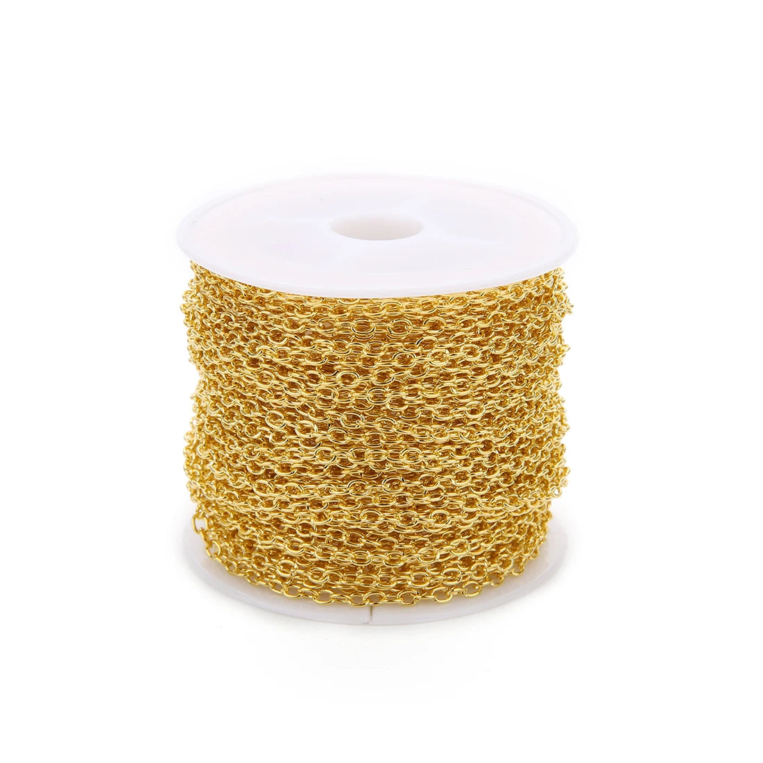 Gold and silver plated necklace chain for jewelry making, 5–10 yards, HSF Marketplace jewelry supplies