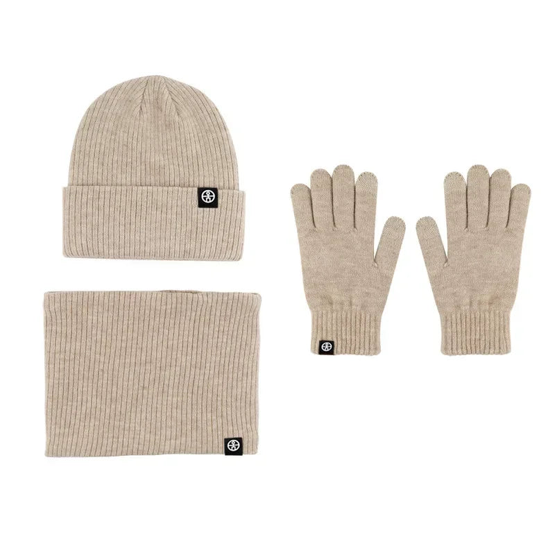 Women's winter beanie hat, gloves and snood scarf set by HSF Marketplace