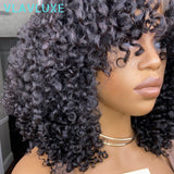 Short curly water wave human hair bob wig with 360 HD lace frontal, pre-plucked, glueless, Remy human hair for women.