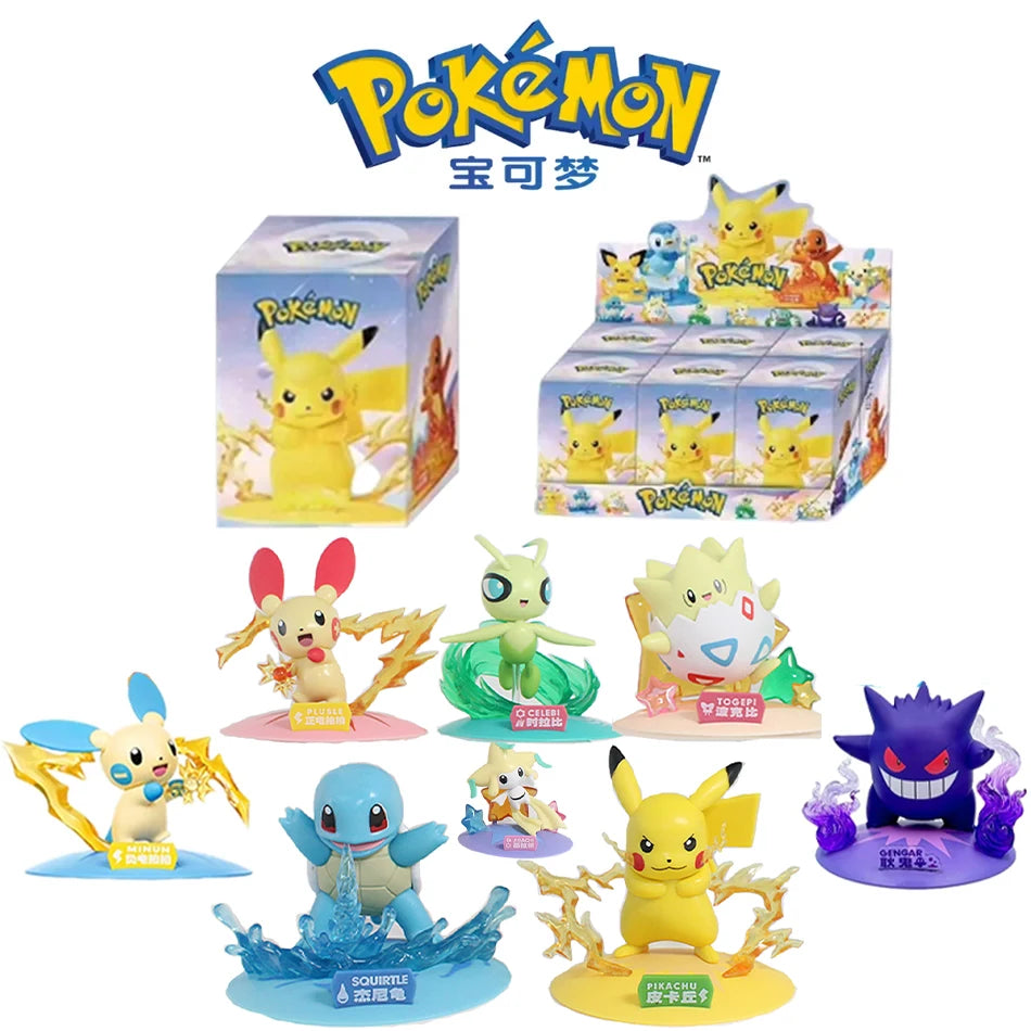 Pokémon Pikachu action doll blind box collectibles, 12-pattern anime figures for desktop decoration by HSF Marketplace