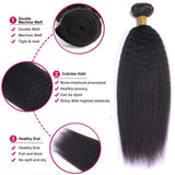 4x4 5x5 13x4 Closure With Bundles Brazilian Kinky Straight Human Hair With Frontal Invisible Melt Skin HD Lace 3 4 Bundle Weave
