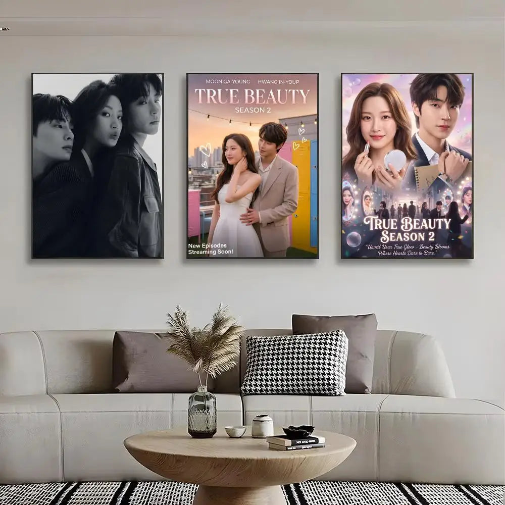 True Beauty Korean romance drama poster for wall decor, K-culture merch by HSF Marketplace