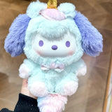 Sanrio Dream Unicorn Series vinyl plush blind box featuring Hello Kitty and Kuromi pendants, collectible toy figure