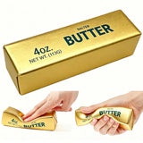 2026 Viral 13.5cm Golden Butter Squishy Fake Food Slow Rising Soft Squeeze Portable Desk Accessory Creative Gadget Novelty Gift