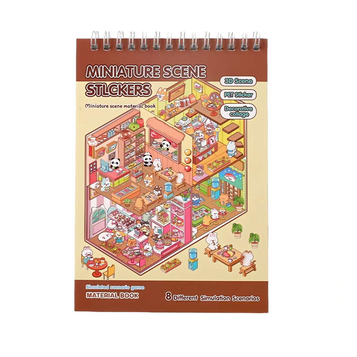 3D Scenes Stickers Book by HSF Marketplace for creative kids room decoration and sticker therapy