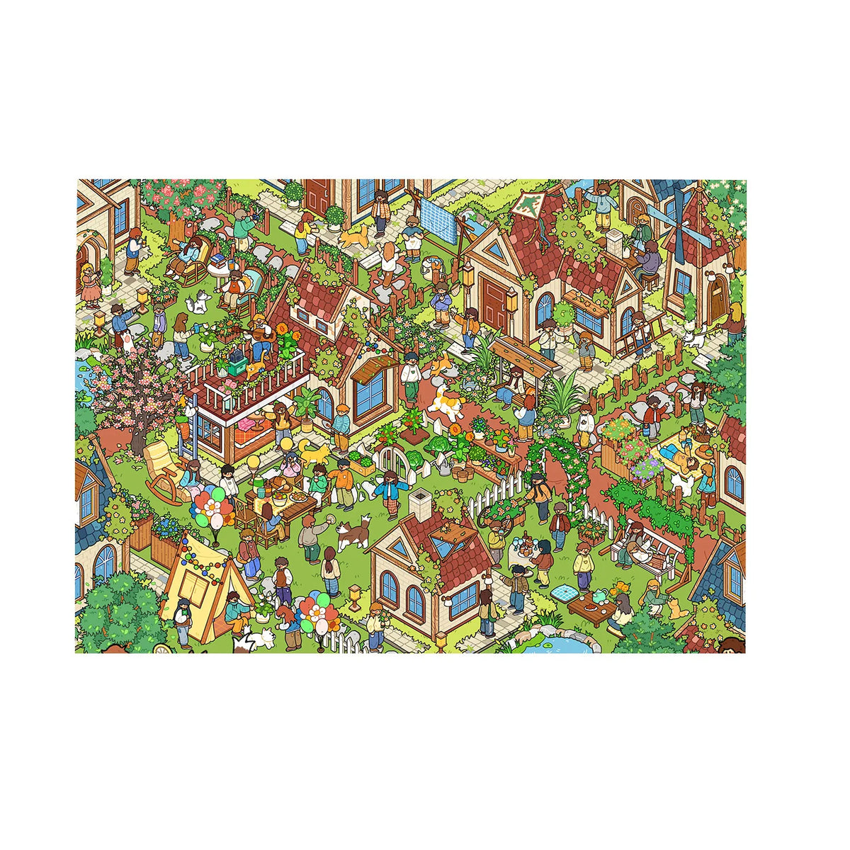 Kawaii 3D cartoon miniature scene stickers for DIY projects, HSF Marketplace sticker therapy set