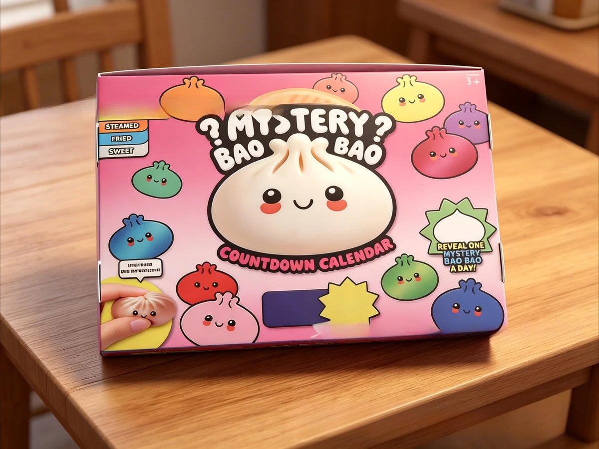 HSF Marketplace 24 Days Advent Calendar with cute dumpling bun squishy blind box fidget toys