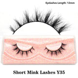 3D real mink eyelashes, fluffy wispy short clusters by HSF Marketplace