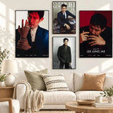 Lee Jung-jae portrait art poster for home decor, K-Culture merch from HSF Marketplace