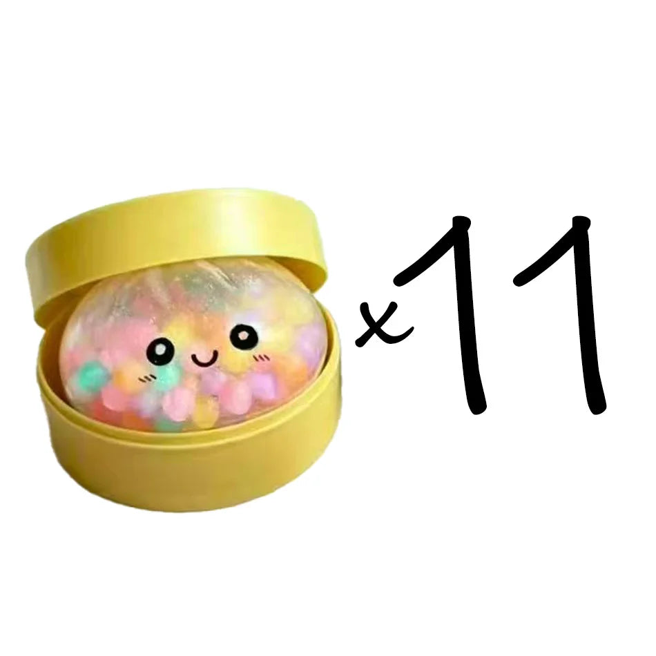 Rainbow dumpling squishy toy for stress relief and sensory fun by HSF Marketplace