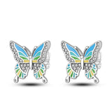 Orstarry S925 sterling silver 18k gold classic knot stud earrings for women, close-up jewelry image