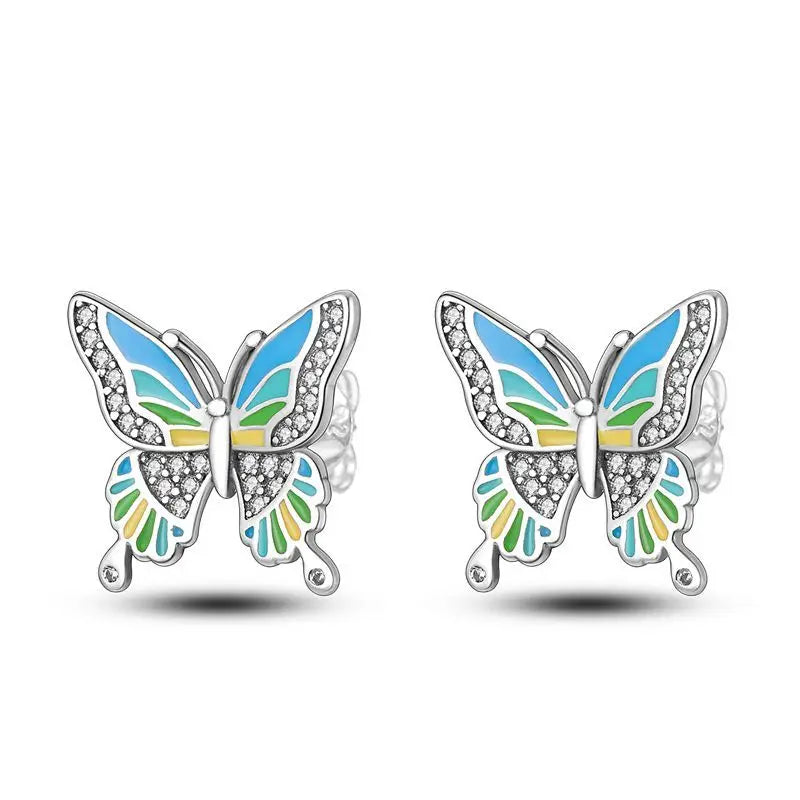 Orstarry S925 sterling silver 18k gold classic knot stud earrings for women, close-up jewelry image