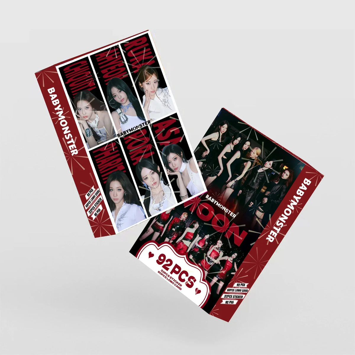 BAEMON Kpop photo card collection with stickers, 92-piece K-Culture merch set by HSF Marketplace