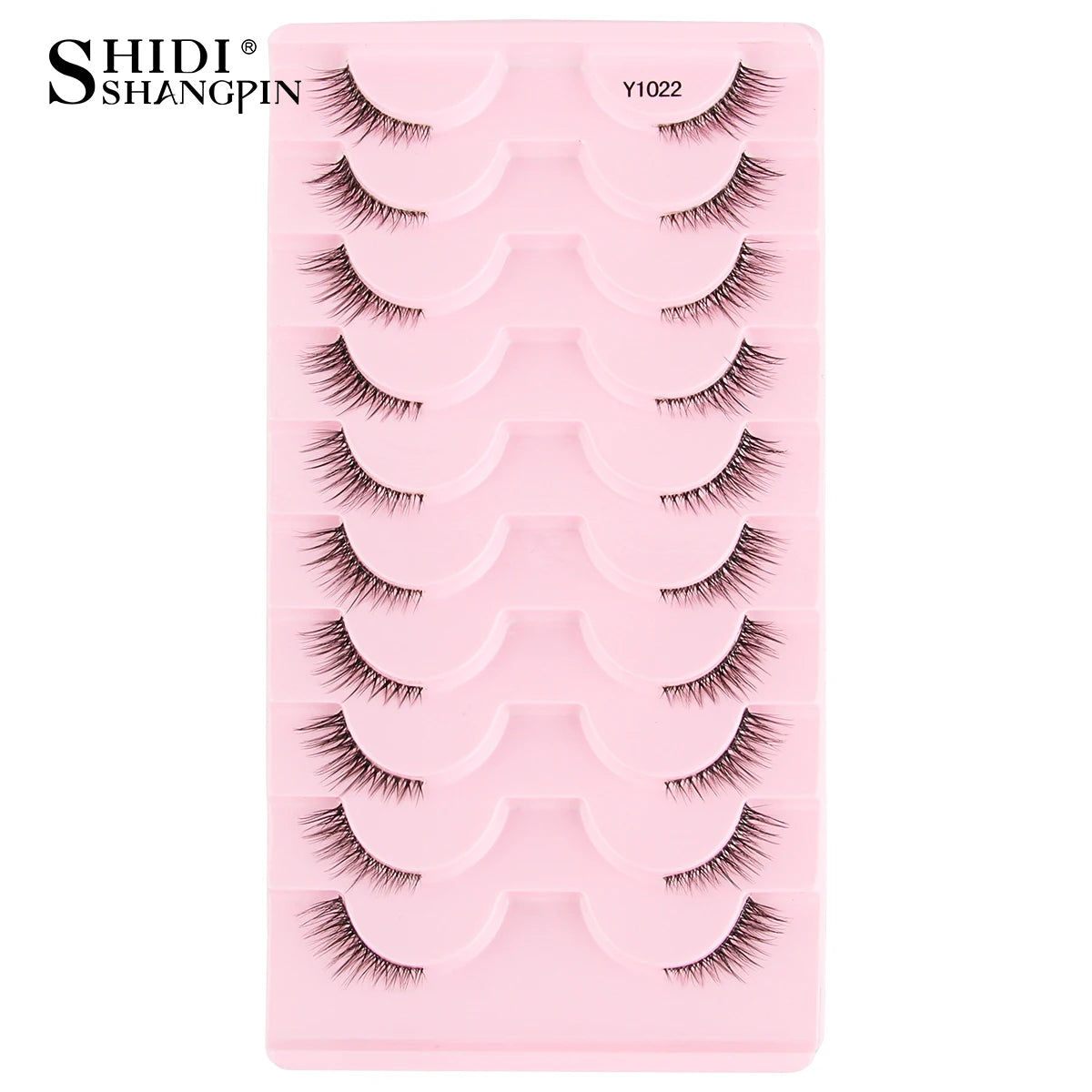 Half Eyelashes False Lashes 10-5 Pairs Cat Eye Eyelashes Eyelash Extension 3D Mink Half Lash Natural Makeup Faux Cils Maquiagem